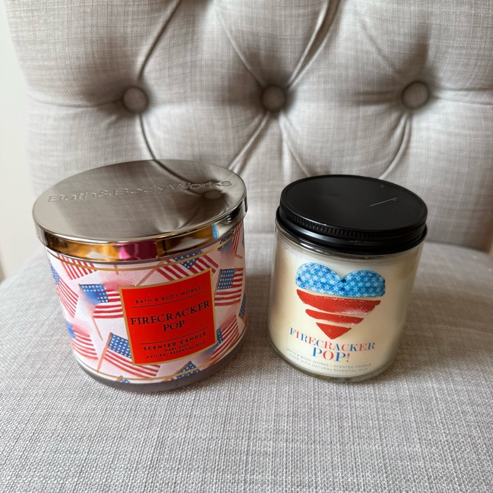 Bath‎ & Body Works Firecracker Pop Candles NEW